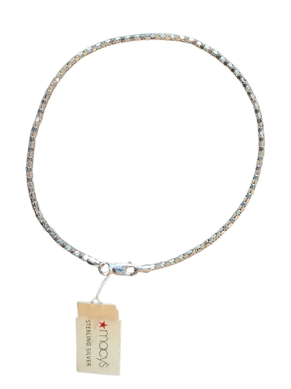 Macy's Sterling Silver Ankle Braclet